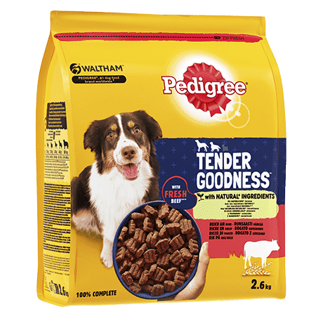 pedigree tender goodness-med-okse-2-6kg-deta