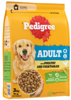 Pedigree Adult med fjäderfä och grönsaker 3x3kg